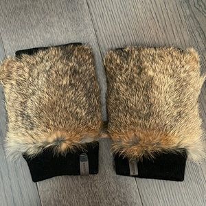 Brand new RUDSAK FUR hand warmers